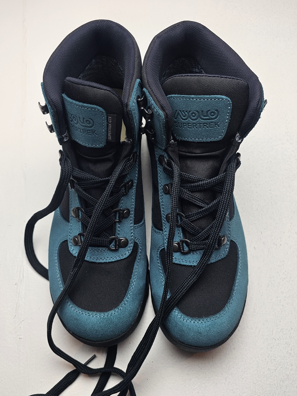 Asolo Men's Navy and Teal Hiking Boots Size 8.5 - Picture 5 of 6